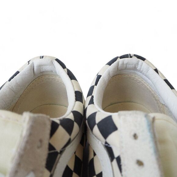 Vans Old Skool Checkerboard Skate Shoes Black / Cream Women's 9.5 - Picture 11 of 11